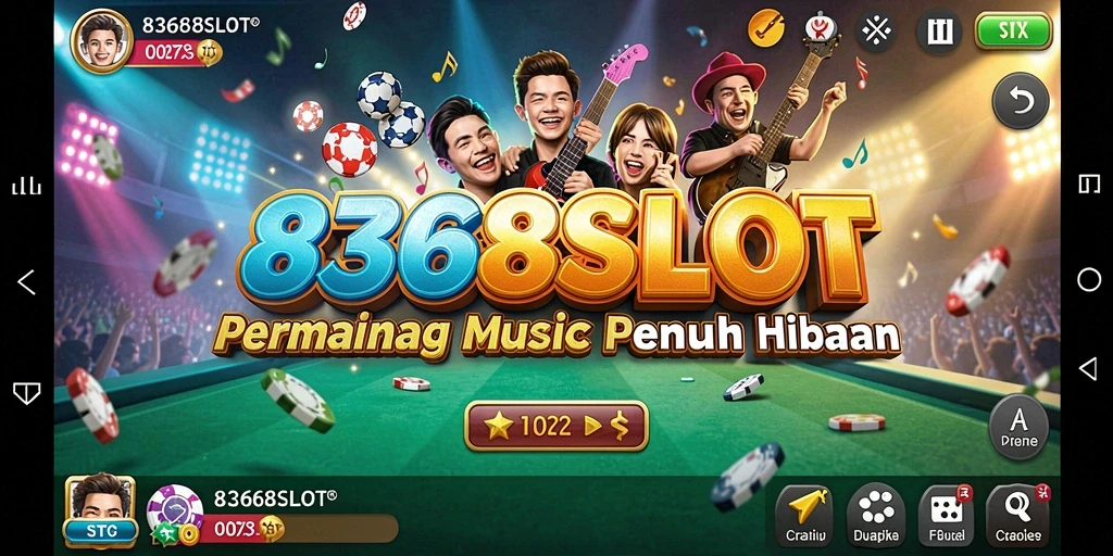 Tampilan gameplay menarik dari 8368SLOT yang penuh dengan musik dan interaksi.