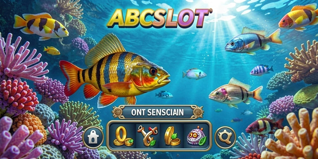 Screenshot utama dari gameplay ABCSLOT menampilkan aksi seru memancing.