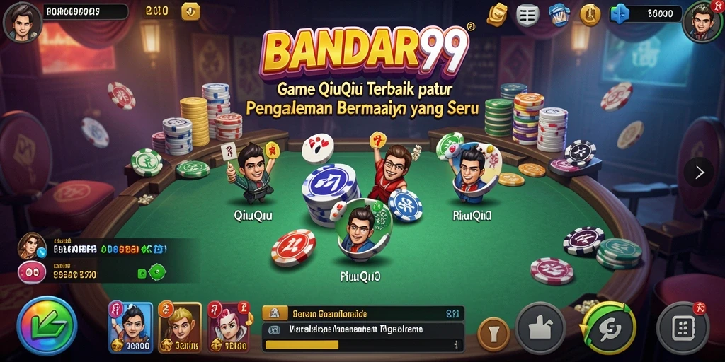Gameplay seru dalam BANDAR99 dengan kartu QiuQiu menarik.