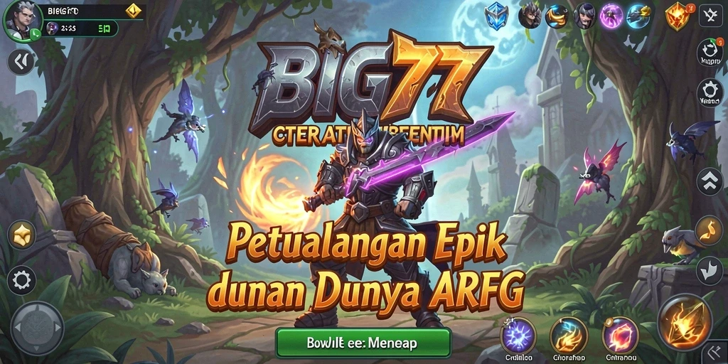 Screenshot utama menampilkan aksi seru dalam permainan ARPG.