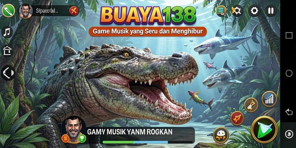 Tampilan gameplay <strong>BUAYA138</strong> yang seru dan interaktif saat memainkan lagu.