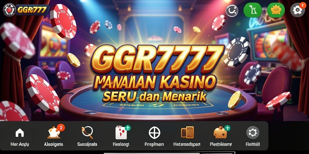 Screenshot GGR7777 menampilkan gameplay Kasino yang mendebarkan dan penuh warna.