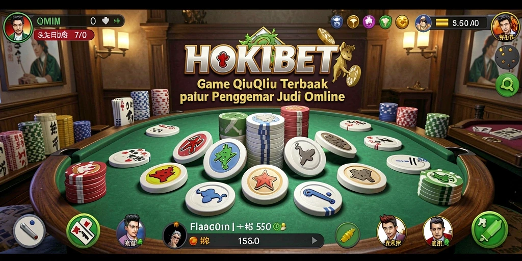 Gameplay seru HOKIBET yang menampilkan pertarungan QiuQiu.