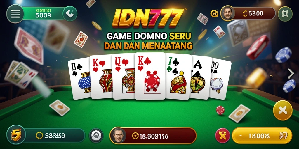 Tampilan gameplay domino yang menarik dalam IDN777.