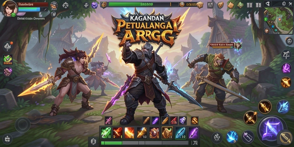 Menampilkan aksi seru dan pertarungan epik dalam KAGANDAN.