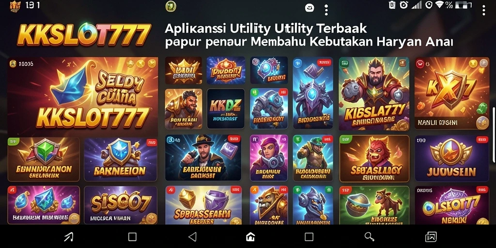Tampilan antarmuka KKSLOT777 yang sederhana dan fungsional.