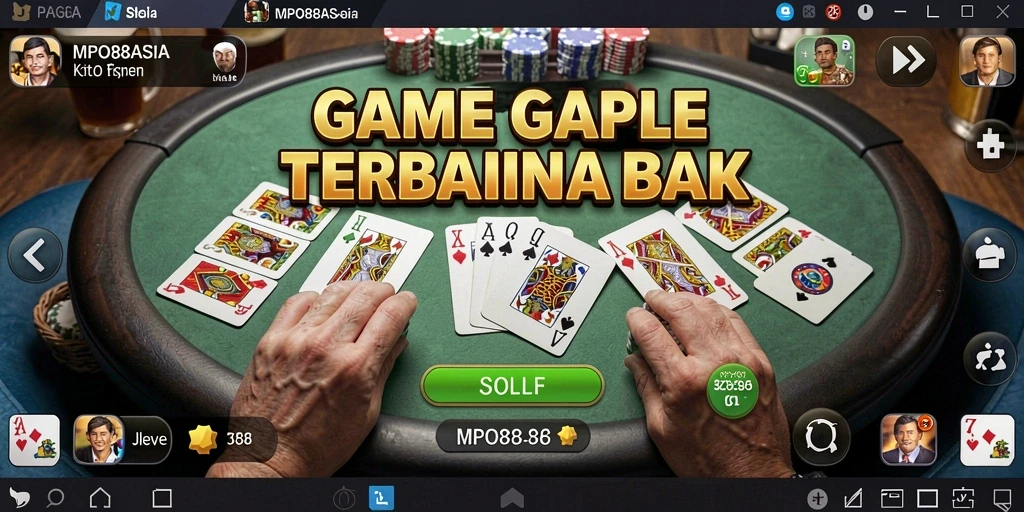 Screenshot MPO88ASIA menampilkan gameplay Gaple yang seru dan interaktif.