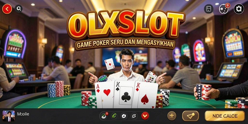 Tampilan gameplay Poker yang mendebarkan di OLXSLOT.