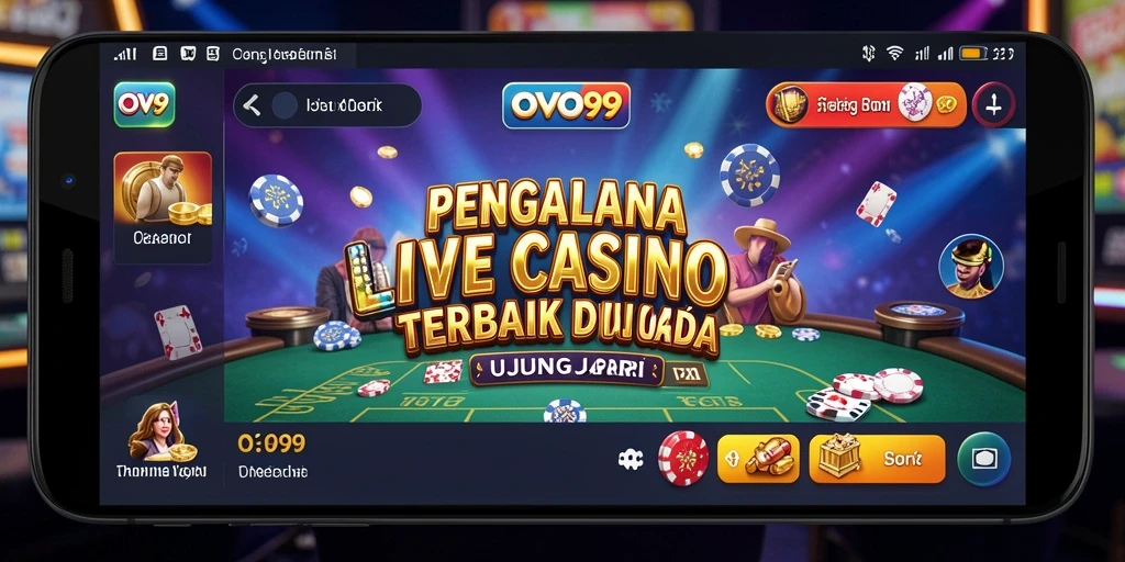 Tampilan gameplay OVO99 yang mengesankan dan interaktif dalam Live Casino.