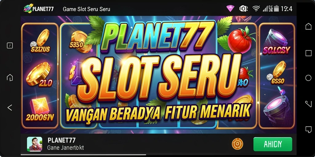Tampilan menarik dari gameplay slot PLANET77 yang mengasyikkan.