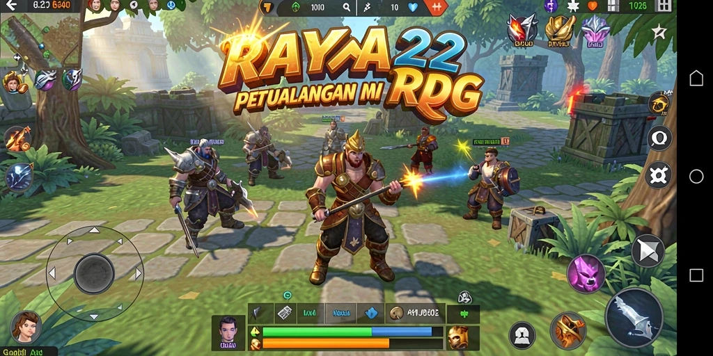 Tampilan gameplay RAYA22 yang memukau dalam petualangan RPG.