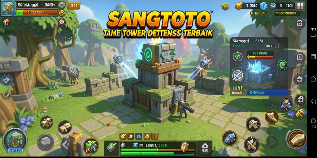 Tangkapan layar SANGTOTO menampilkan aksi seru dalam strategi Tower Defense.