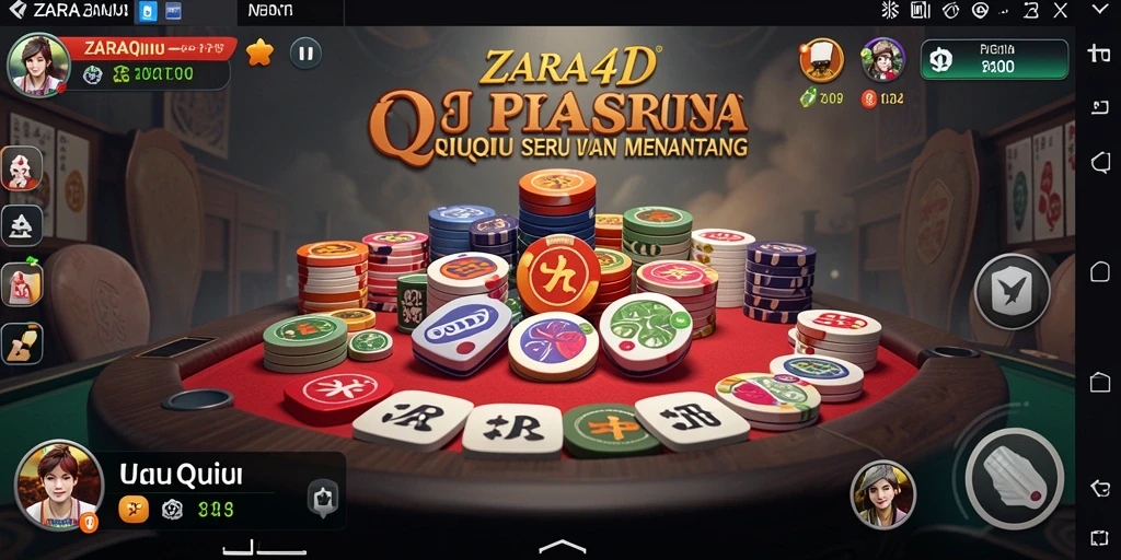 Tangkapan layar gameplay ZARA4D yang penuh aksi QiuQiu.